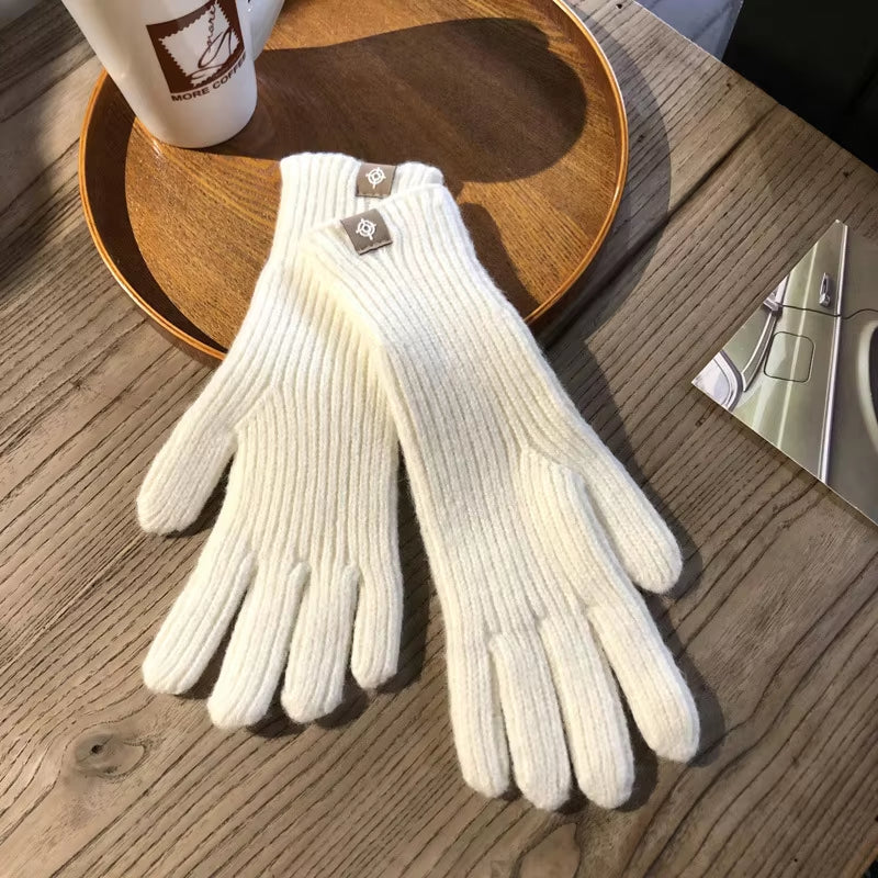 Women'S Winter Gloves Cute Plush Warm Riding Gloves Women Solid Gloves Womens Gloves Fluffy Work Kids Winter Gloves