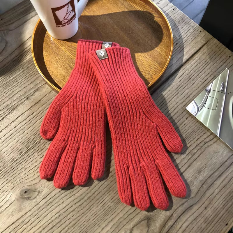 Women'S Winter Gloves Cute Plush Warm Riding Gloves Women Solid Gloves Womens Gloves Fluffy Work Kids Winter Gloves