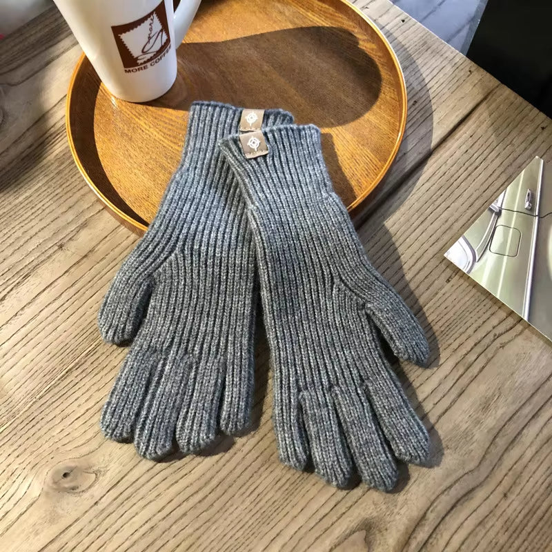 Women'S Winter Gloves Cute Plush Warm Riding Gloves Women Solid Gloves Womens Gloves Fluffy Work Kids Winter Gloves