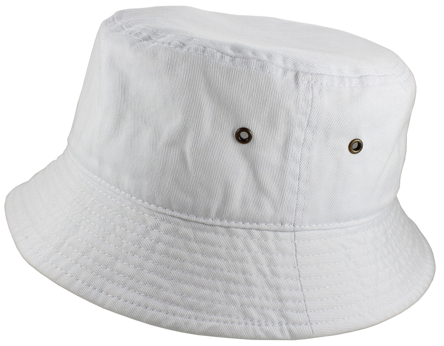 Bucket Hat 100% Cotton Packable Summer Travel Cap. 2PC: Khaki / Olive-L/Xl