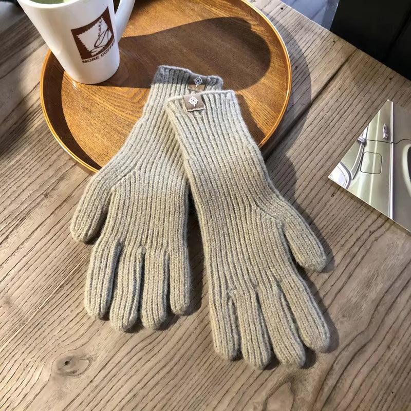 Women'S Winter Gloves Cute Plush Warm Riding Gloves Women Solid Gloves Womens Gloves Fluffy Work Kids Winter Gloves