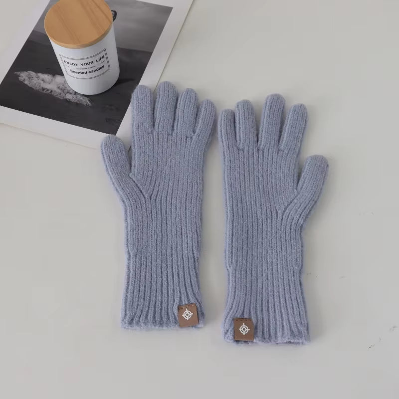 Women'S Winter Gloves Cute Plush Warm Riding Gloves Women Solid Gloves Womens Gloves Fluffy Work Kids Winter Gloves