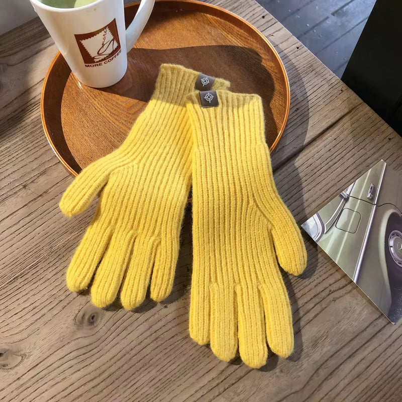 Women'S Winter Gloves Cute Plush Warm Riding Gloves Women Solid Gloves Womens Gloves Fluffy Work Kids Winter Gloves