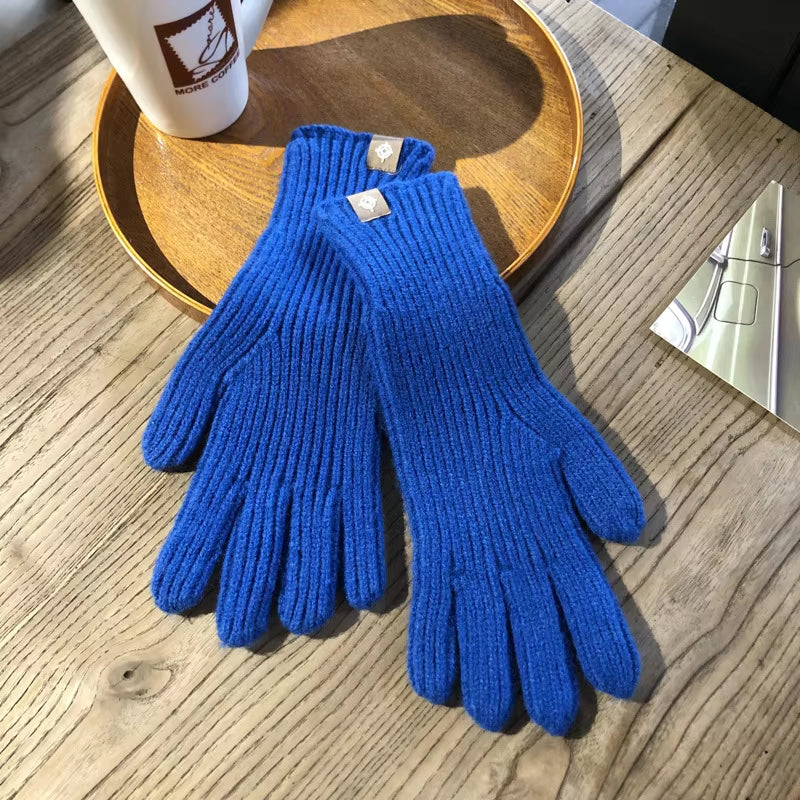 Women'S Winter Gloves Cute Plush Warm Riding Gloves Women Solid Gloves Womens Gloves Fluffy Work Kids Winter Gloves