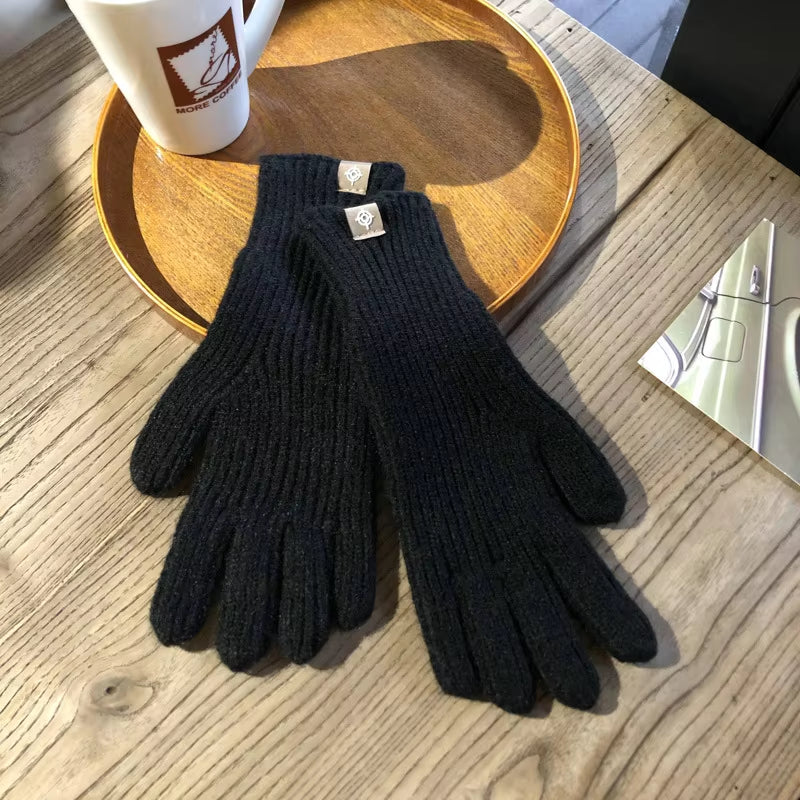 Women'S Winter Gloves Cute Plush Warm Riding Gloves Women Solid Gloves Womens Gloves Fluffy Work Kids Winter Gloves